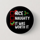 クリスマスいけなのリストに値する素晴らしい 缶バッジ (正面)