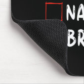 クリスマスいけなの優しいおもしろいクリスマスリスト女性 マウスパッド (コーナー)