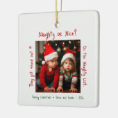 クリスマスいけなの子ども セラミックオーナメント (左)