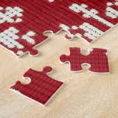 クリスマスいけなの灯りに絡まったナマケモノ ジグソーパズル (側面)