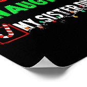 クリスマスいけなの素敵な妹それをしたクリスマス家族B ポスター (角)