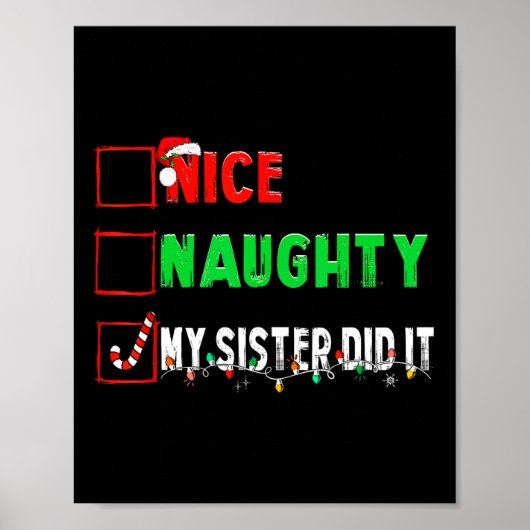 クリスマスいけなの素敵な妹それをしたクリスマス家族B ポスター (正面)