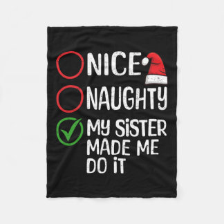 クリスマスいけなの素敵な私の妹はそれをXma行った フリースブランケット