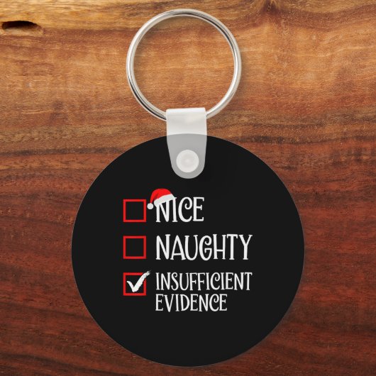 クリスマスいけなの証拠が不十分でおもしろいある キーホルダー (正面)