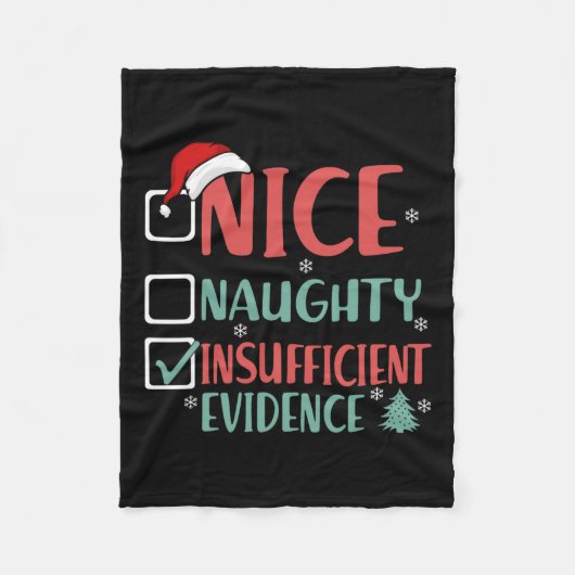 クリスマスいけなの証拠が不十分でおもしろいある フリースブランケット (正面)