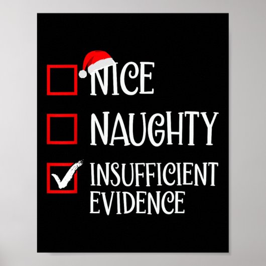 クリスマスいけなの証拠が不十分でおもしろいある ポスター (正面)