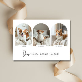 クリスマスいけなのArch Dogの写真を名前で定義 シーズンカード