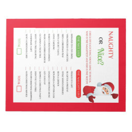 クリスマスいけなまたはナイスゲーム ノートパッド