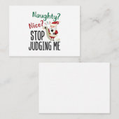 クリスマスいけなをストップ評価して良おもしろいい ノートカード (正面/裏面)