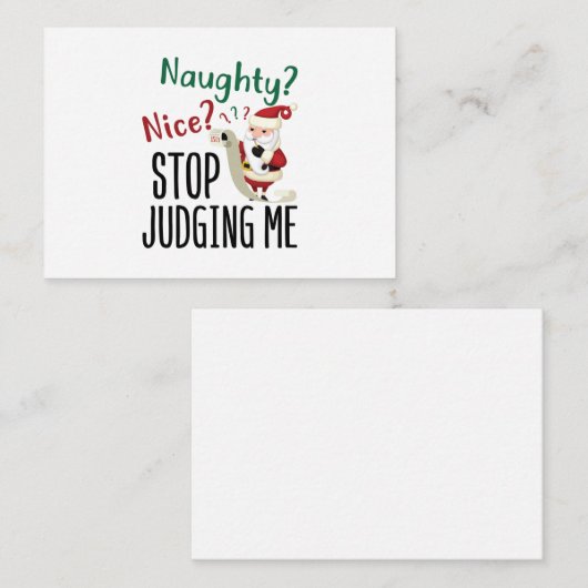クリスマスいけなをストップ評価して良おもしろいい ノートカード (正面/裏面)
