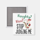 クリスマスいけなをストップ評価して良おもしろいい マグネット (正面/裏面)