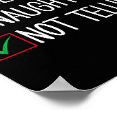 クリスマスいけなを言わないおもしろいいい ポスター (角)