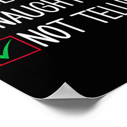 クリスマスいけなを言わないおもしろいいい ポスター (角)