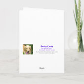 クリスマスいけなツリーの猫 カード (裏面)