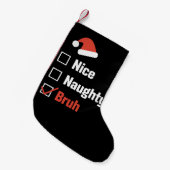 クリスマスいけなニースブルおもしろいクリスマス一覧 スモールクリスマスストッキング (正面 (吊り時))