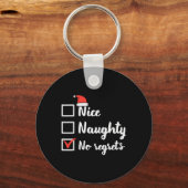 クリスマスいけなニース後悔なしおもしろいクリスマス一覧 キーホルダー (正面)