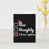 クリスマスいけなニース私に説明おもしろいクリスマスM カード (黄色い花)