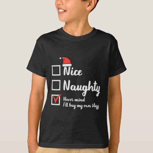 クリスマスいけなニース買ネバーマインド独自のクリスマスW Tシャツ (正面)