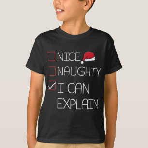 クリスマスいけなパジャマを説明できるいいねおもしろい Tシャツ