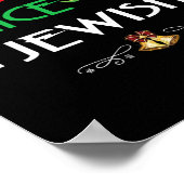 クリスマスいけなプレゼントにマッチする素敵なユダヤ人グループ ポスター (角)