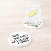 クリスマスいけなリストのサンタを試してみた コースター (側面)