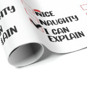 クリスマスいけなリストのサンタを説明できるいいね ラッピングペーパー (ロールコーナー)