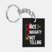 クリスマスいけなリストの休日を告げない キーホルダー (正面左)