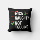 クリスマスいけなリストの休日を告げない クッション (正面)