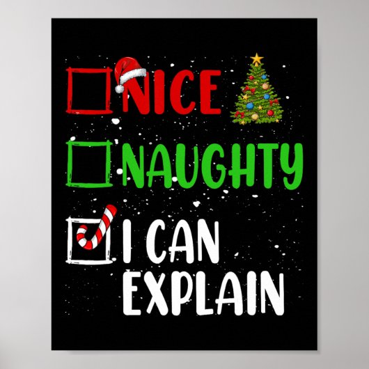 クリスマスいけなリストの休日を説明するニース ポスター (正面)