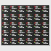 クリスマスいけなリストの休日を説明するニース ラッピングペーパー (フラット)