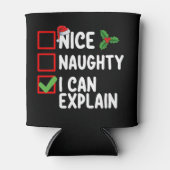 クリスマスいけなリストの休日を説明するニース 缶クーラー (正面)