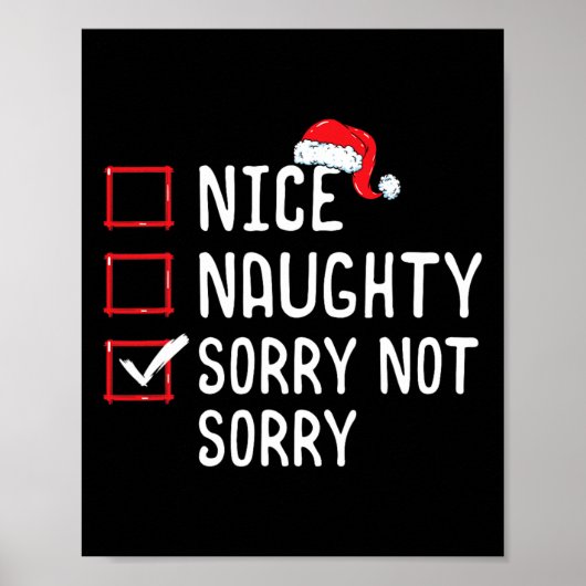 クリスマスいけなリストをお気に入りなく ポスター (正面)