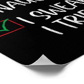 クリスマスいけなリストを試してみたおもしろいと誓う ポスター (角)