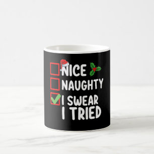 クリスマスいけなリストを試してみた コーヒーマグカップ