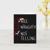 クリスマスいけなリストクリスマスSanta カード (黄色い花)