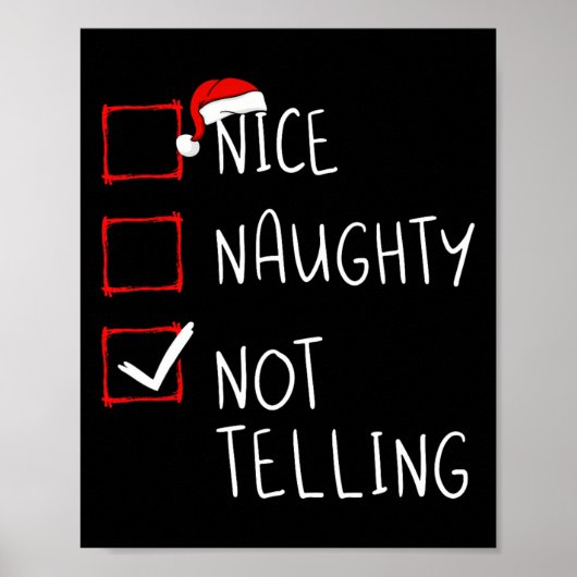 クリスマスいけなリストクリスマスSanta ポスター (正面)