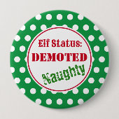 クリスマスいけな小妖精や小人ボタン 缶バッジ (正面)