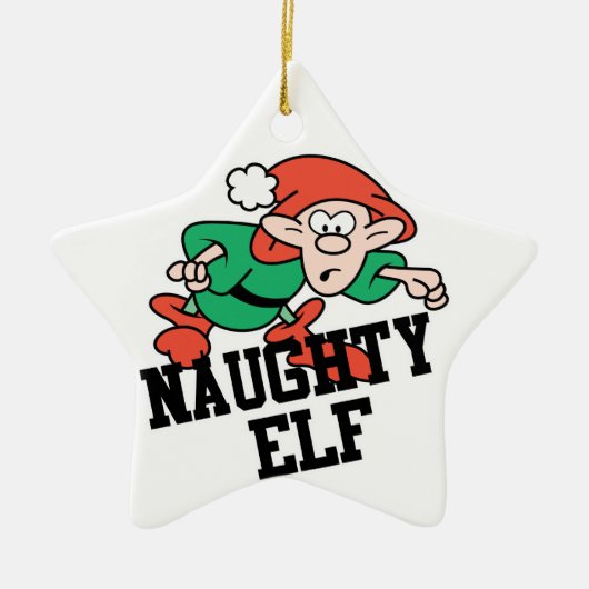 クリスマスいけな小妖精や小人 セラミックオーナメント (正面)