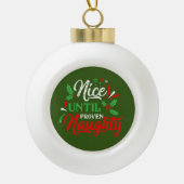 クリスマスいけな セラミックボールオーナメント (正面)