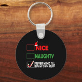 クリスマスいけな・ニース私が自分で買する気にしない キーホルダー (正面)