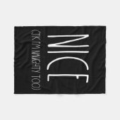 クリスマスいけなJk Nのための素敵なカップルのシャツ フリースブランケット (正面(横))