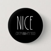 クリスマスいけなJk Nのための素敵なカップルのシャツ 缶バッジ (正面)