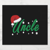 クリスマスおじさん スパークリングワインラベル (シングルラベル)