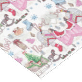 クリスマスおとぎ話の手のパタ絵を描ーン テーブルクロス (アングル)