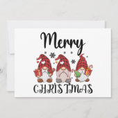 クリスマスおとせ Gnomies クリスマス小人 招待状 (正面)