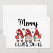 クリスマスおとせ Gnomies クリスマス小人 招待状 (正面/裏面)