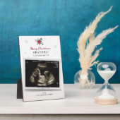 クリスマスおばあちゃんジェンダーが超音波写真を公開 フォトプラーク (側面)