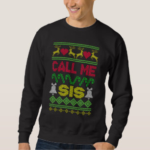 クリスマスおばさんを呼べ サンタ クリスマスのトナカイ ツリー おしゃれじゃない スウェットシャツ