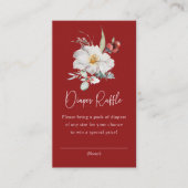 クリスマスおむつラッフルエンクロージャカード エンクロージャーカード (正面)