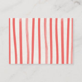 クリスマスおむつラッフルベビーシャワー物干し エンクロージャーカード (裏面)